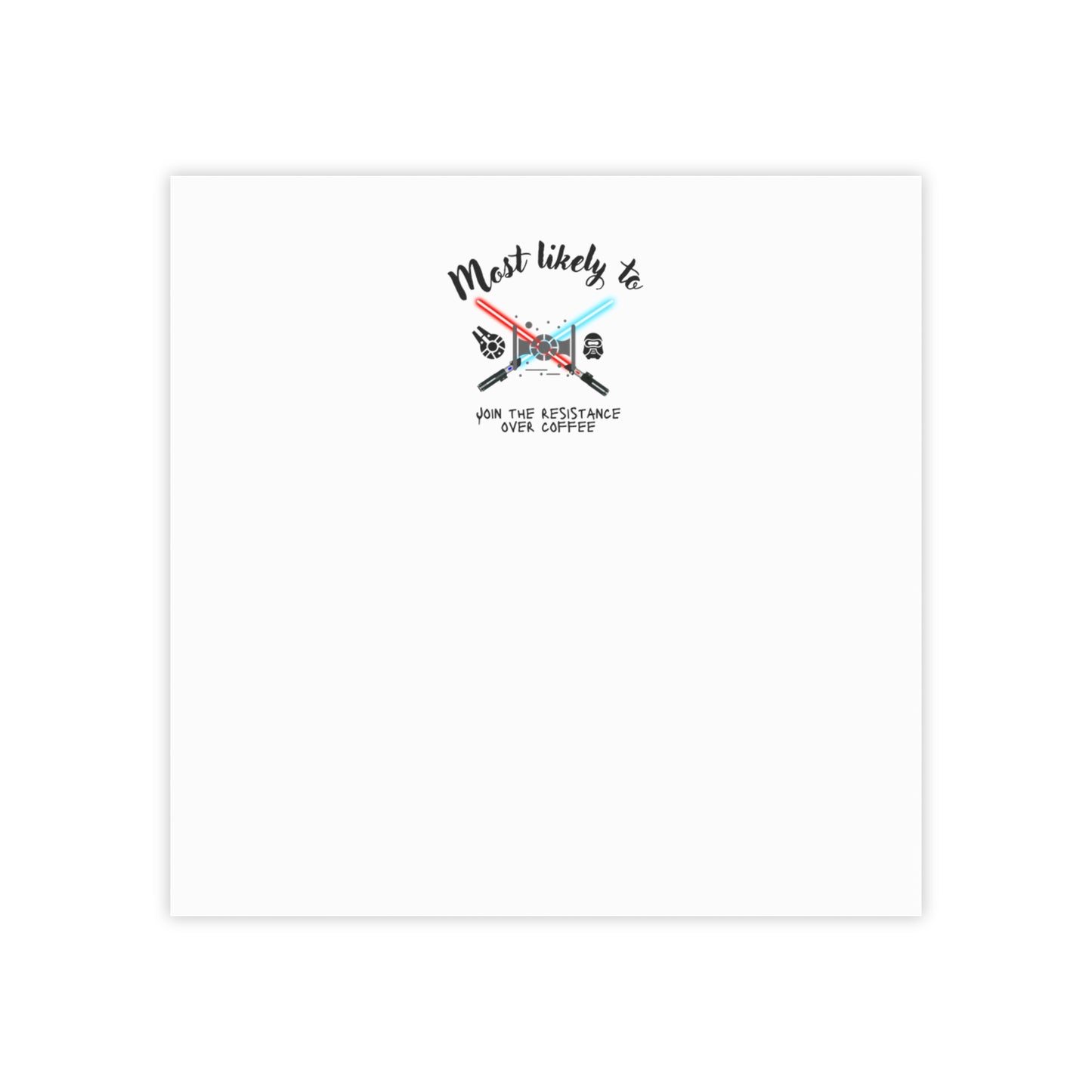 Resistance Note Pad, Space Note Pad, Wars Note Pad, Fantasy Note Pad, Galactic Note, Space, Post-it® Note Pads