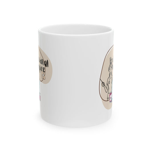 Personalized Vampire Ceramic Mug - 'Feminist Nurse' Illustrated Coffee Cup (11oz/15oz)