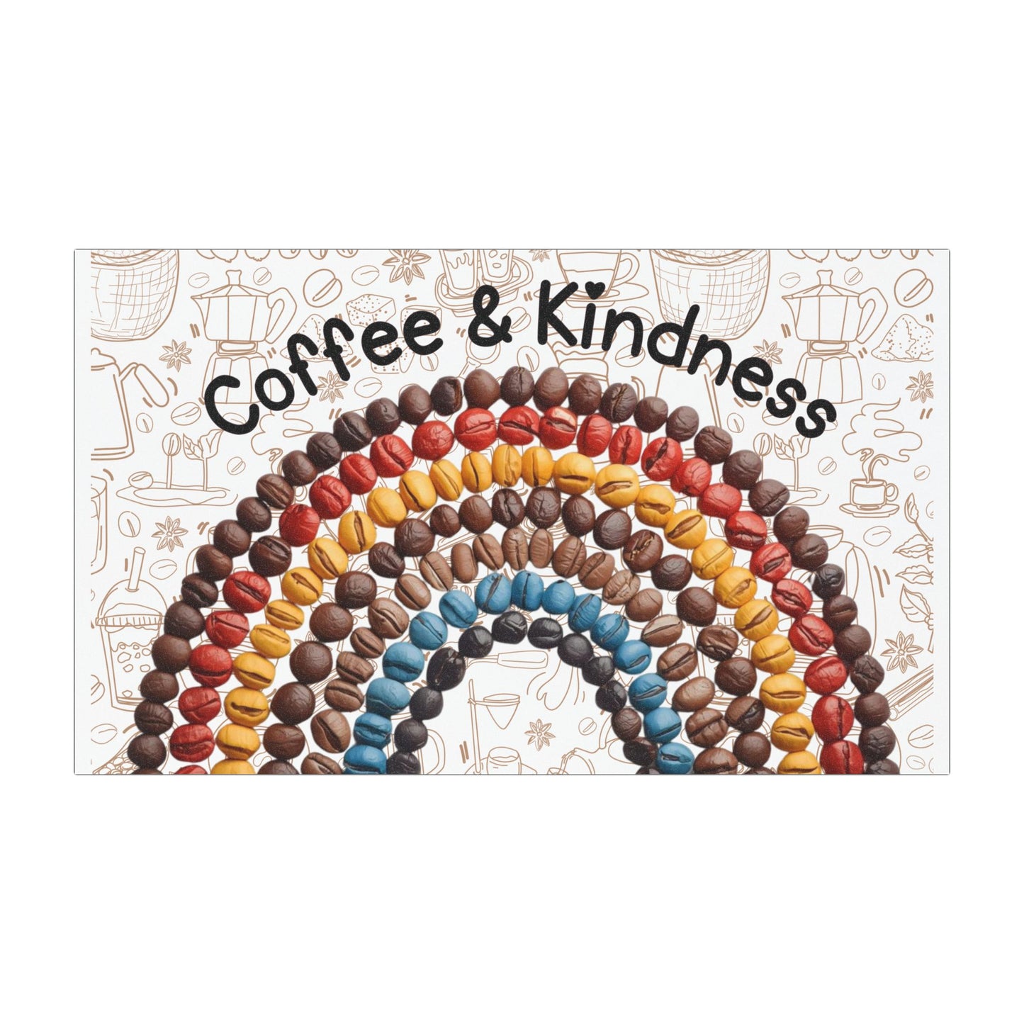 Coffee & Kindness Car Magnet, Coffee Car Magnet, Magnet For Coffee Lover