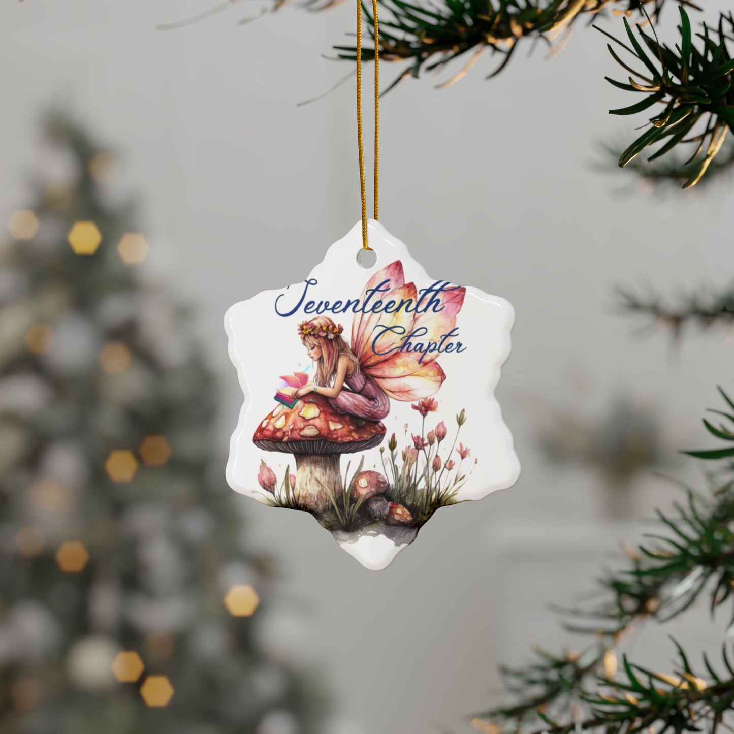 17 Chapter Ornament, Chapter 17, Era 17, 17th Birthday, Birthday Gift, Enchanting Fairy Tale Ceramic Ornaments, Magical Decor for Holidays & Gifts, 2-Sided Design, Perfect for Christmas, Chapter [...]