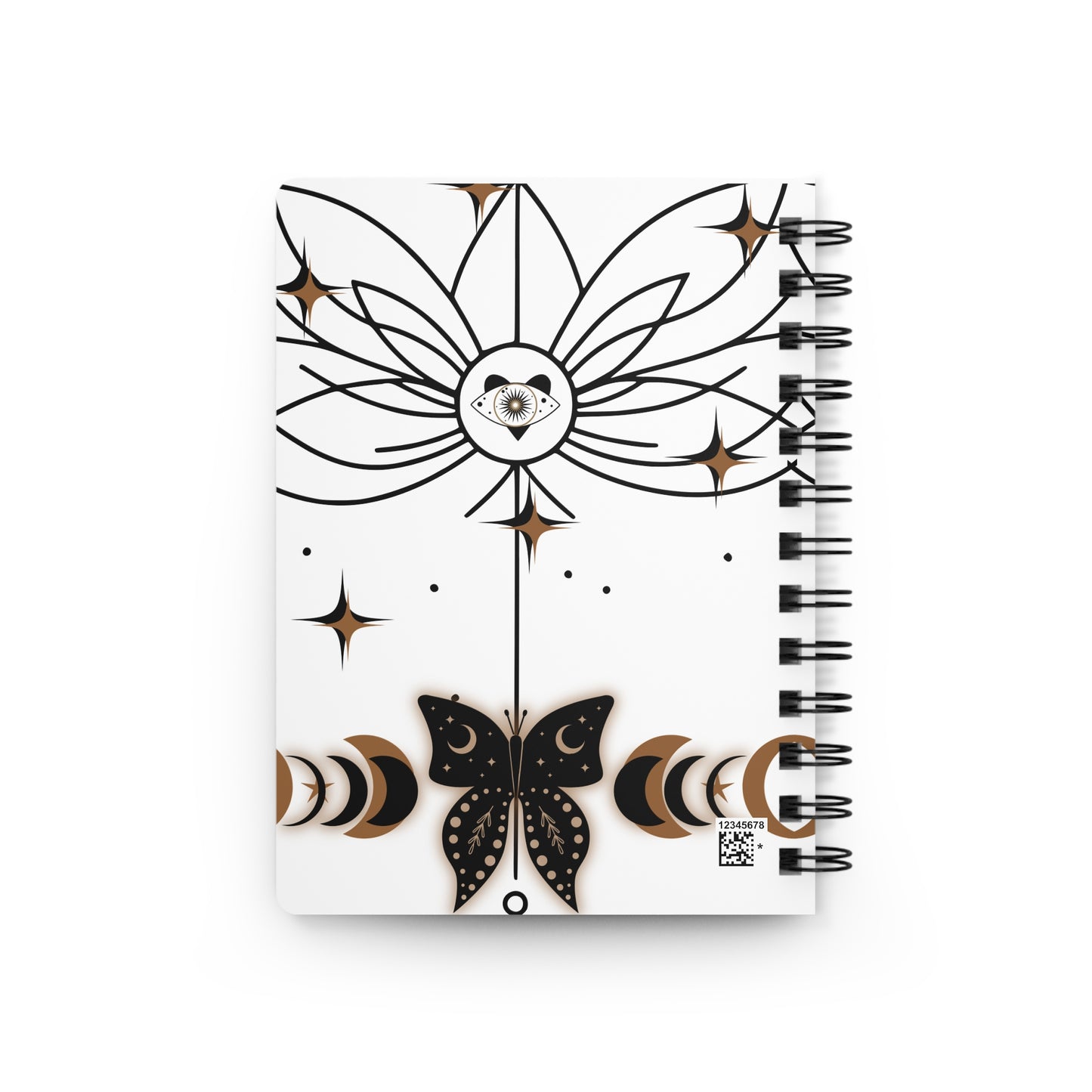 Mystical Spiral Bound Journal with Butterfly Design