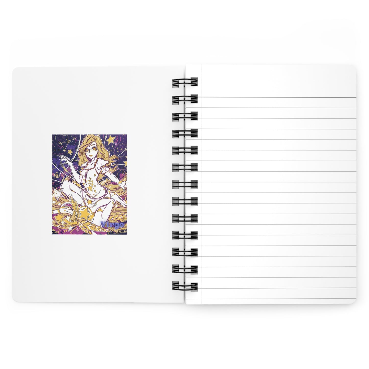 Vibrant Virgo Spiral Bound Journal