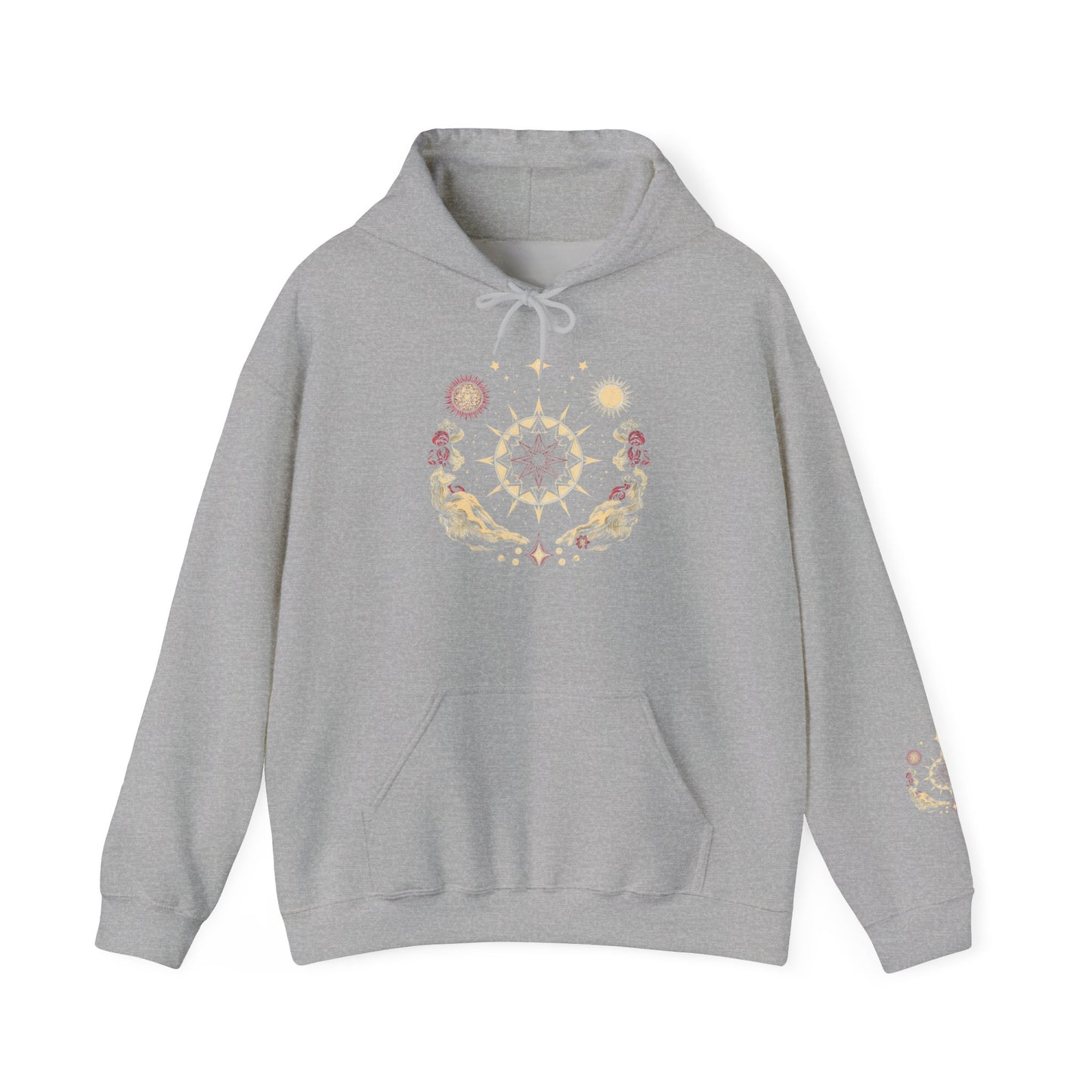 Hoodie — Sun & Moon Floral Mandala Hoodie