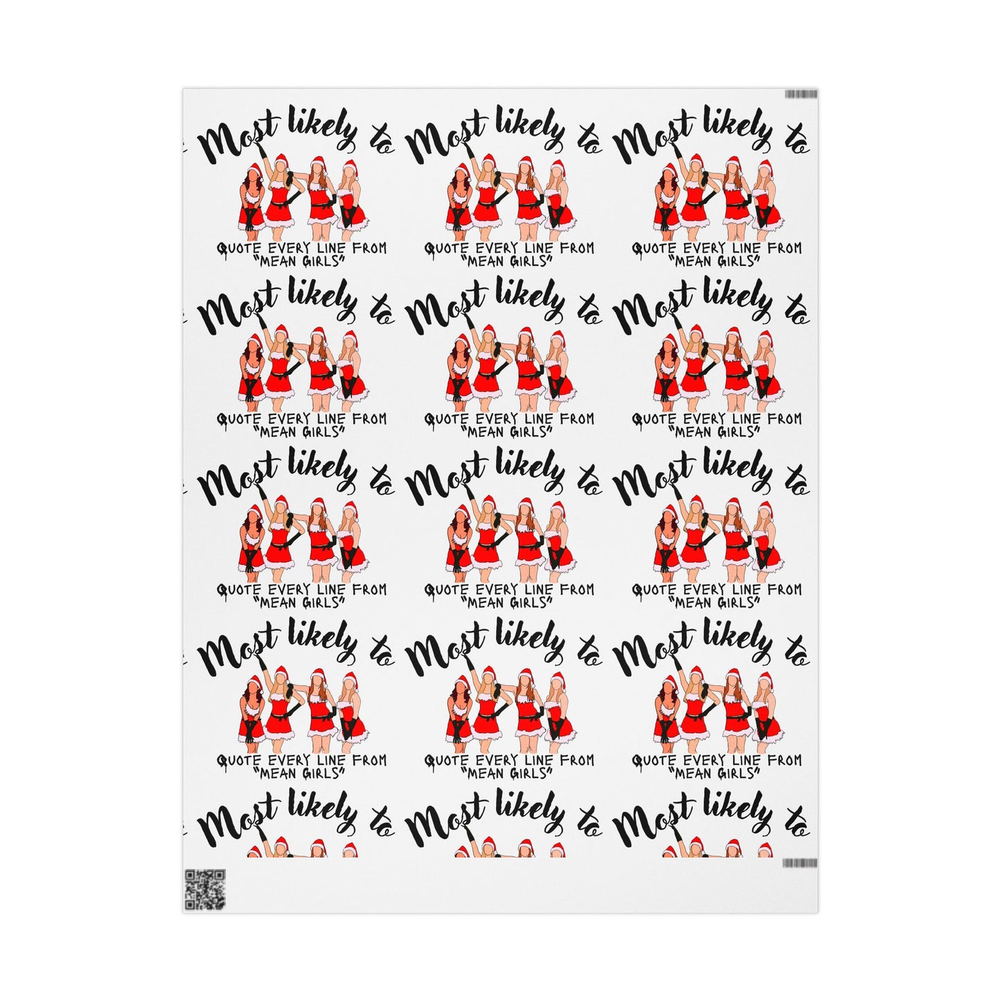 Cute Wrapping Paper, Wrapping Paper For Her, Mean Girls Inspired Wrapping Papers