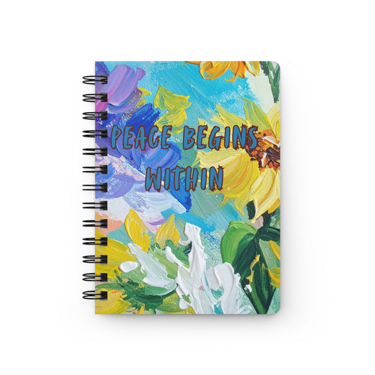 Peace Begins Within Spiral Bound Journal