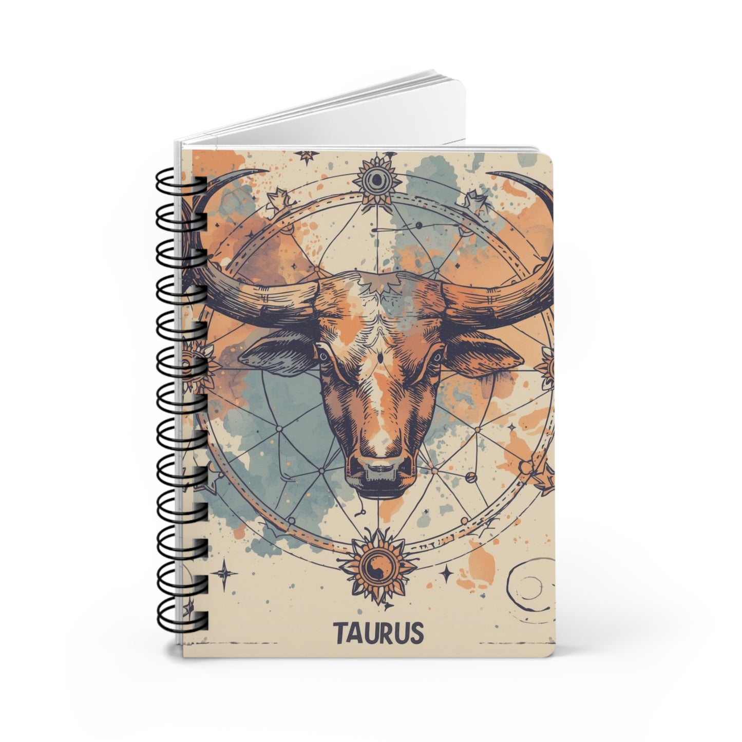 Taurus Spiral Bound Journal – Astrological Notebook for Bull Sign Lovers