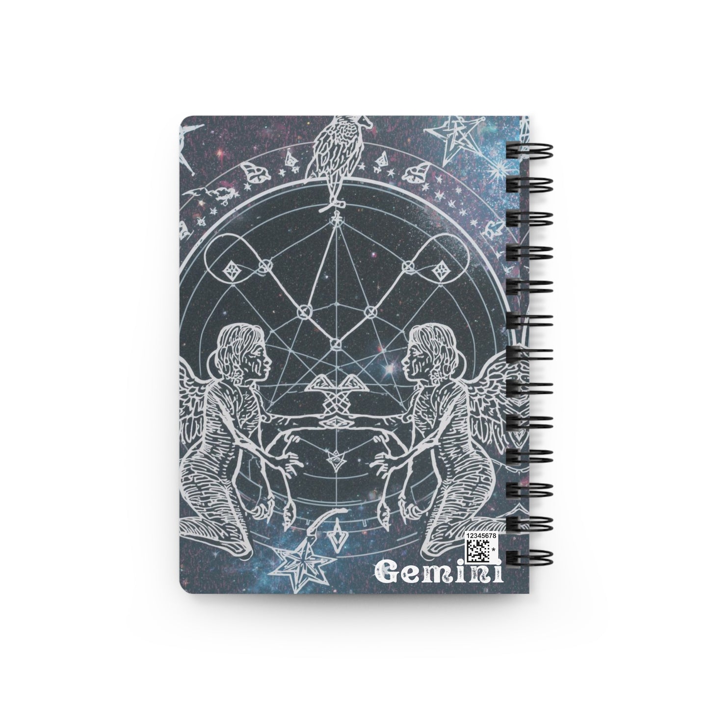 Gemini Astrology Spiral Bound Journal - Cosmic Design for Star Sign Lovers