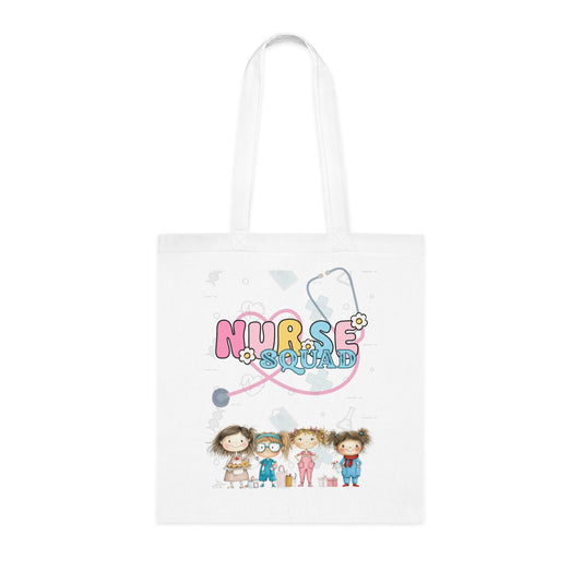 Nurse Squad Cotton Tote Bag - Cute Nurse Gift for Medical Professionals, Nurse Tote, Nurse Gift