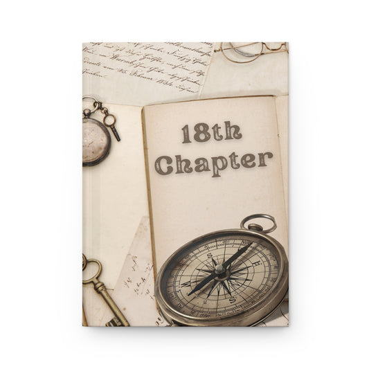 Personalize, Vintage Adventure Hardcover Journal - 18th Chapter Memories, Eighteenth Chapter Journal For Him