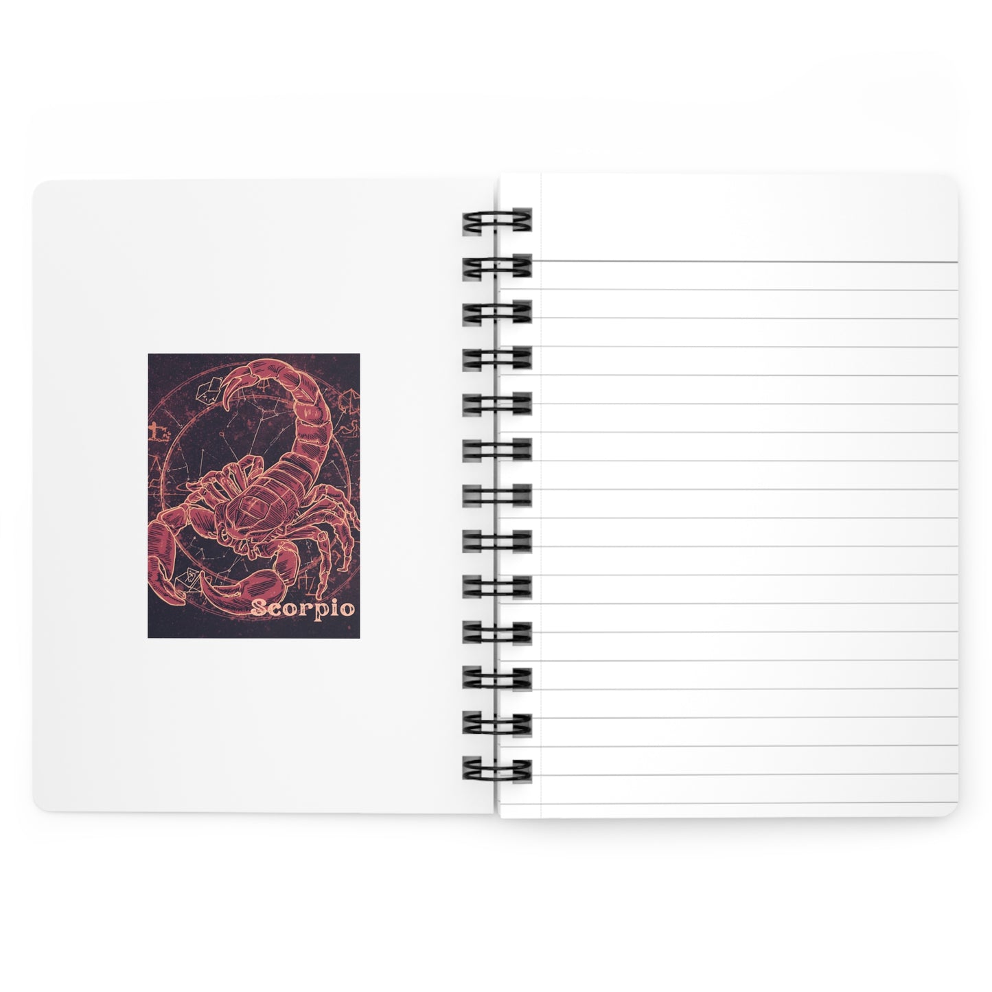 Astrology Scorpio Spiral Bound Journal