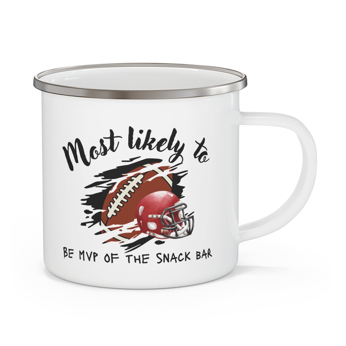 Campfire Mug for Snack MVPs - Perfect Gift for Game Day Lovers, Football Fan Cup, Sports Fan Cup