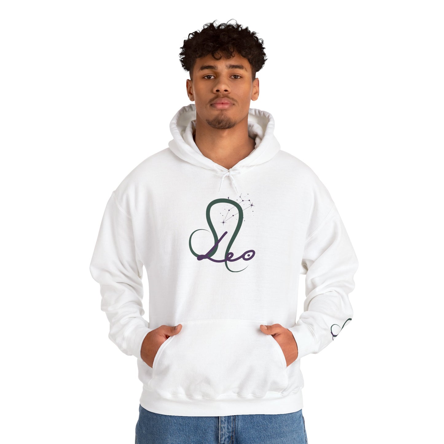 Leo Zodiac Hoodie — Minimal Constellation Sign Sweatshirt