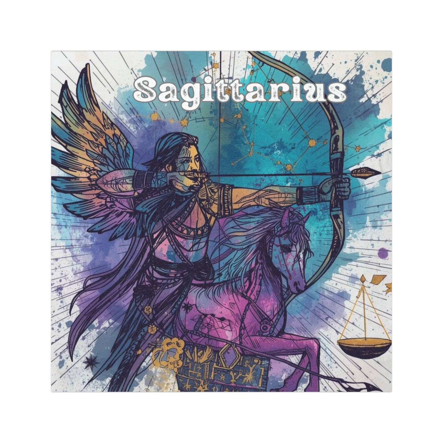Sagittarius Car Magnet - Zodiac Sign Decor for Astrology Lovers - Celestial Car Magnet