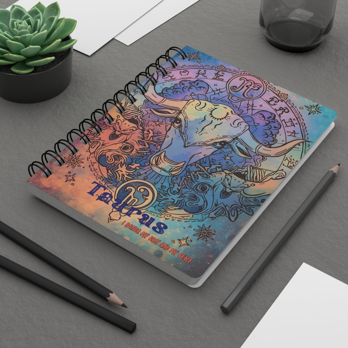 Taurus Spiral Bound Journal - A Unique Gift for Astrology Lovers
