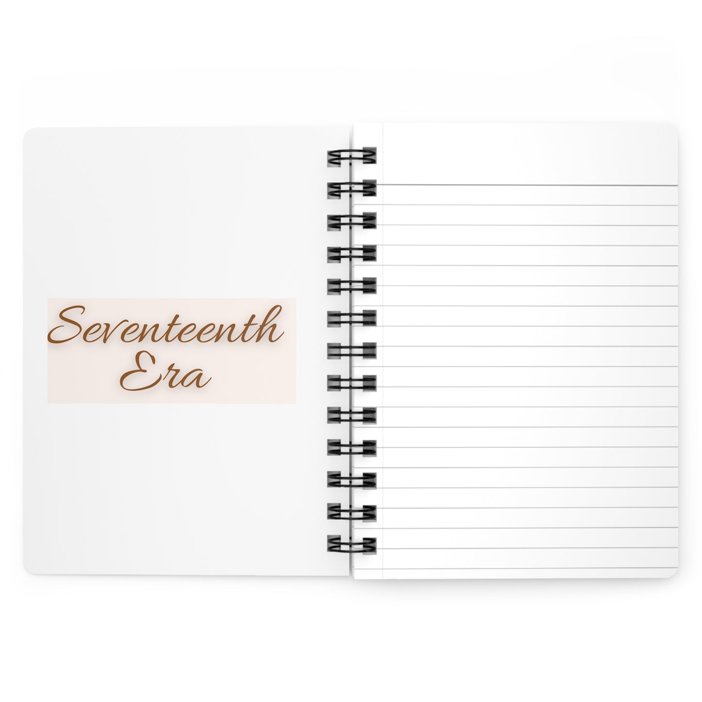 Personalize, Seventeenth Era Journal - 17th Era Journal - Seventeenth Chapter Journal - Floral Spiral Bound Journal - Seventeenth Era