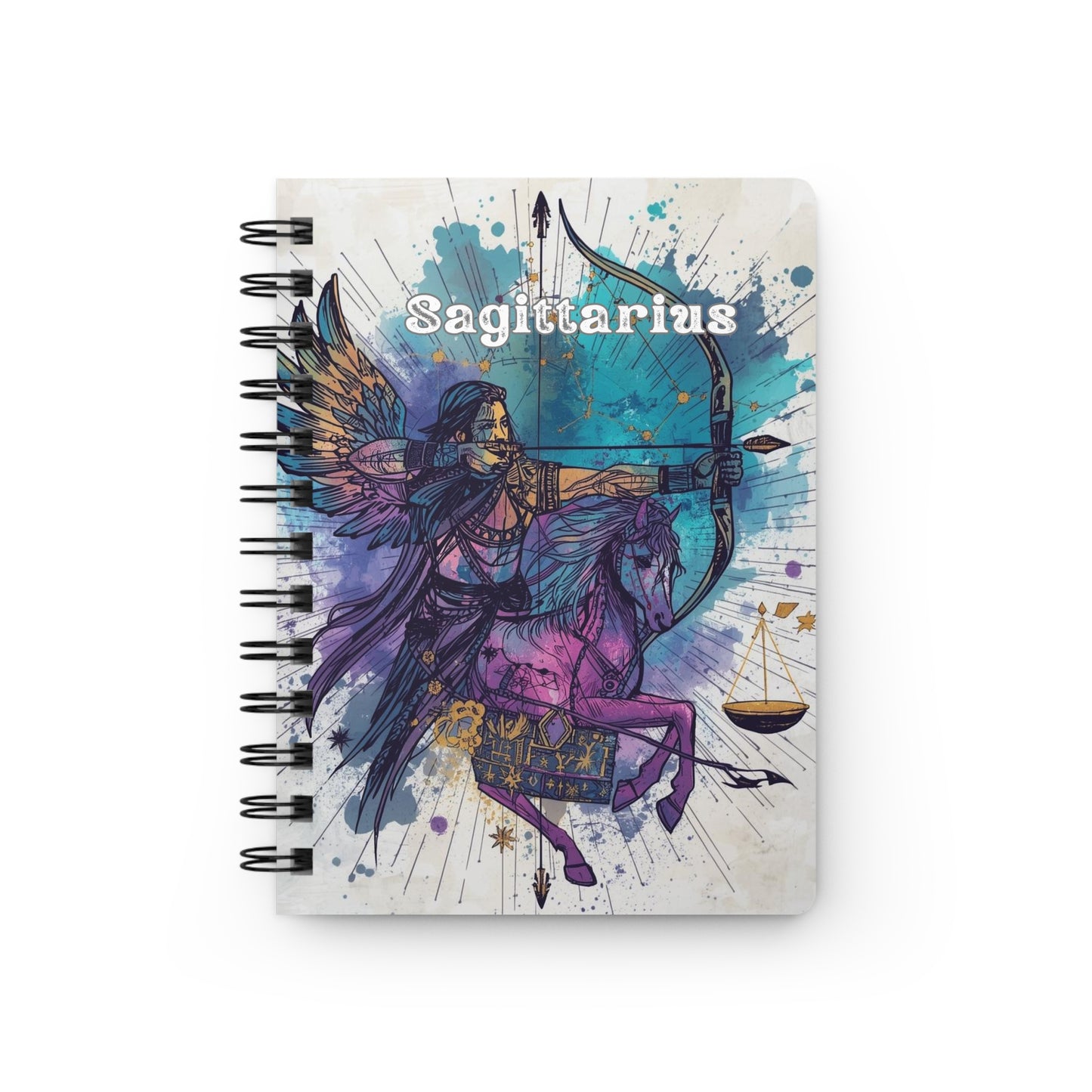 Sagittarius Journal, Cosmic Journal, Celestial Journal, Spiral Bound Journal