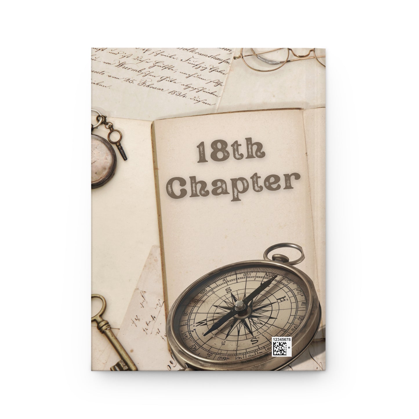 Personalize, Vintage Adventure Hardcover Journal - 18th Chapter Memories, Eighteenth Chapter Journal For Him
