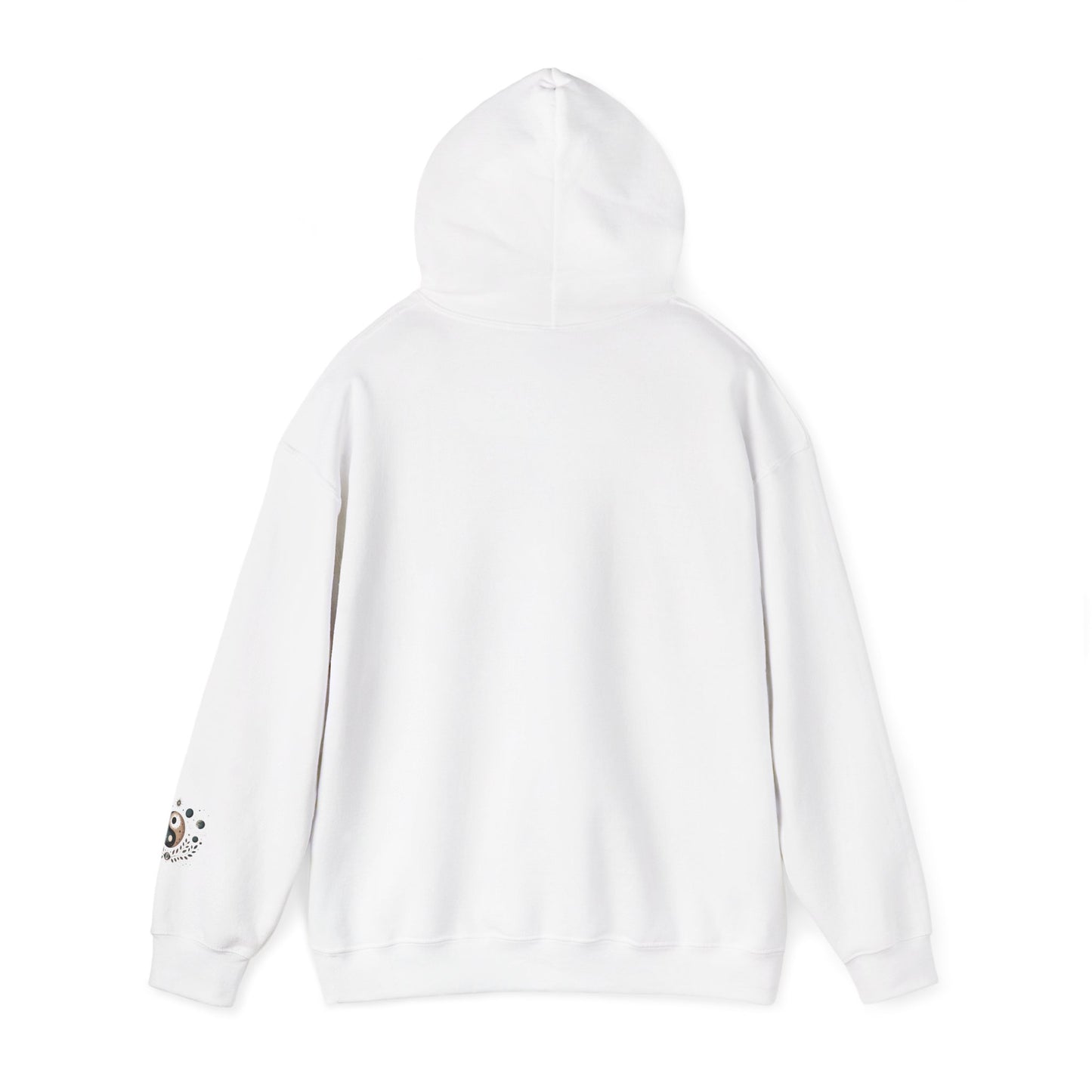 Yin Yang Moon Phases Hoodie — Celestial Balance Spiritual Sweatshirt