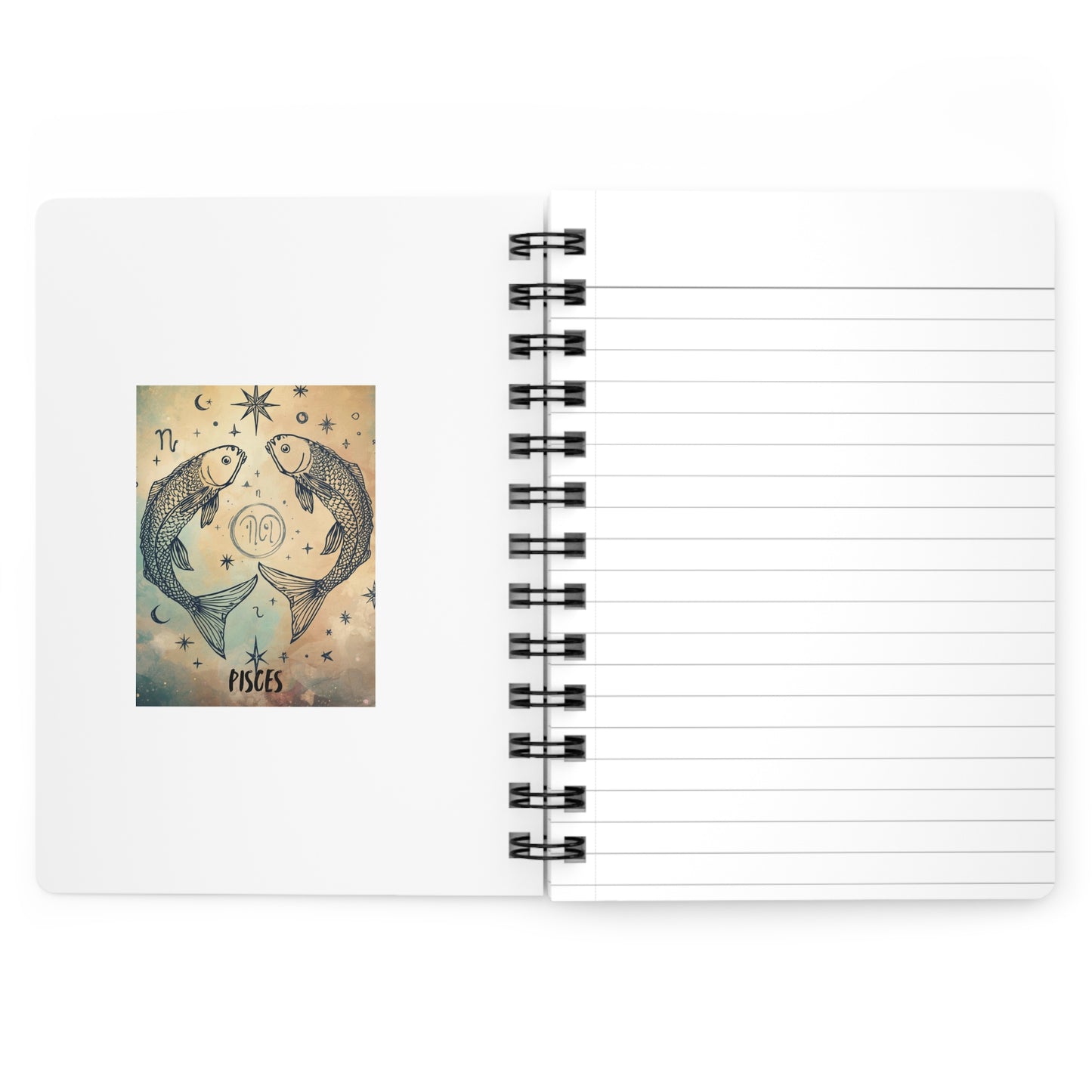 Pisces Spiral Bound Journal - Cosmic Zodiac Diary for Astrological Lovers