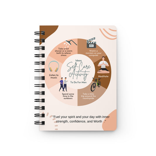 Personalize, Men's Self-Care Activity Journal, journal for him, birthday gift for him