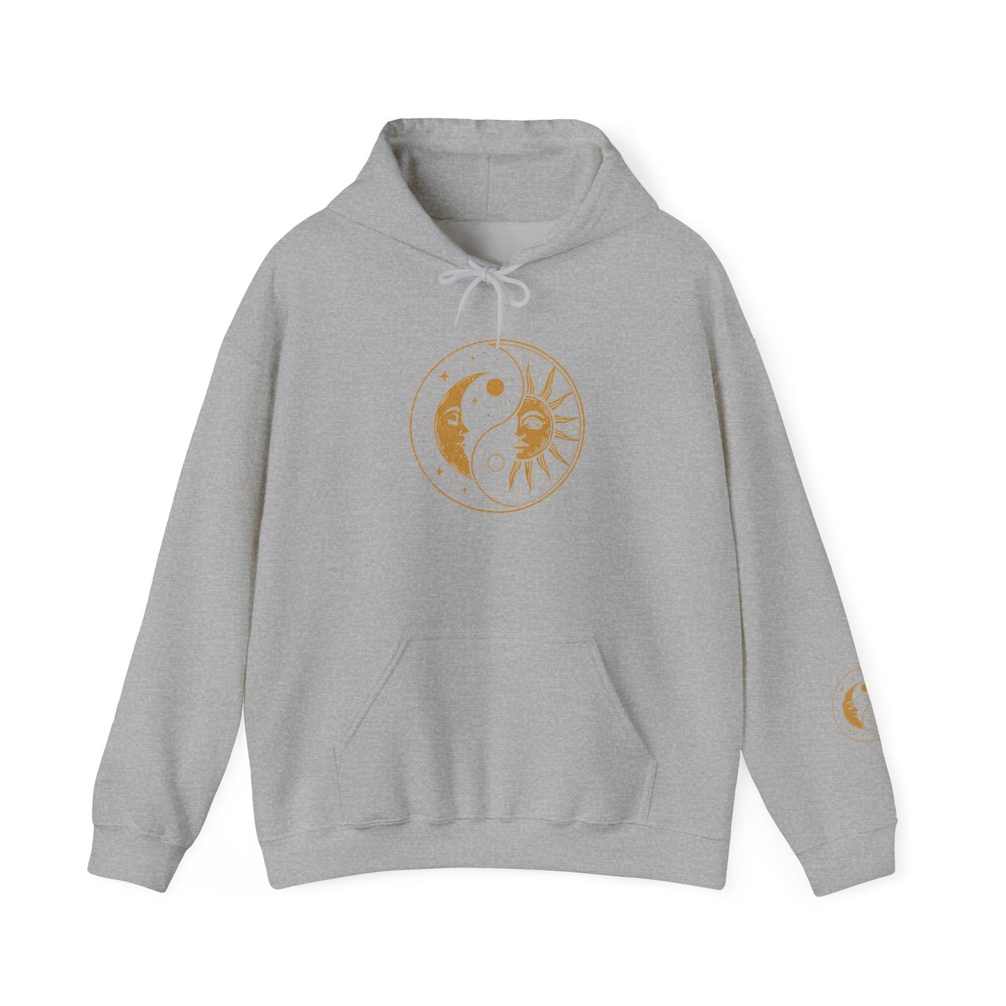Sun and Moon Yin Yang Hoodie — Celestial Astrology Graphic Sweatshirt