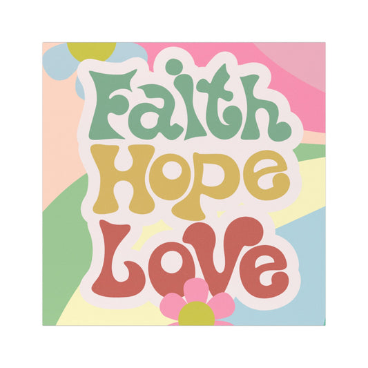 Colorful Faith Hope Love Car Magnets - Inspirational Vehicle Decor