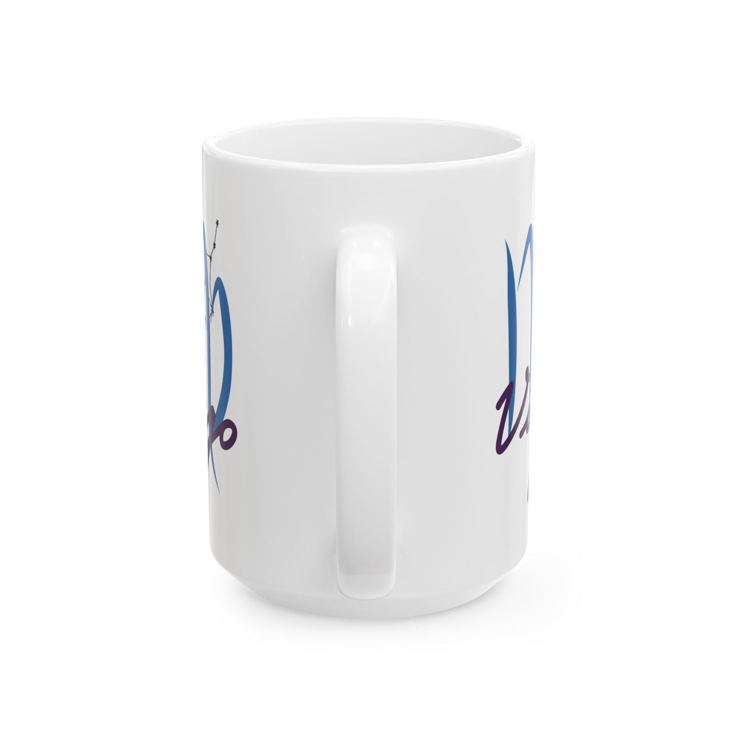 Virgo Zodiac Coffee Cup, Inspirational 'Rise & Shine' Ceramic Coffee Mug (11oz/15oz)