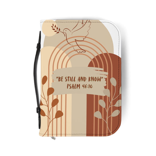 Inspirational Bible Cover - 'Be Still and Know', Christian Gift, Religious Journal Case, Faith-Based Accessory, Devotional Holder, [...]