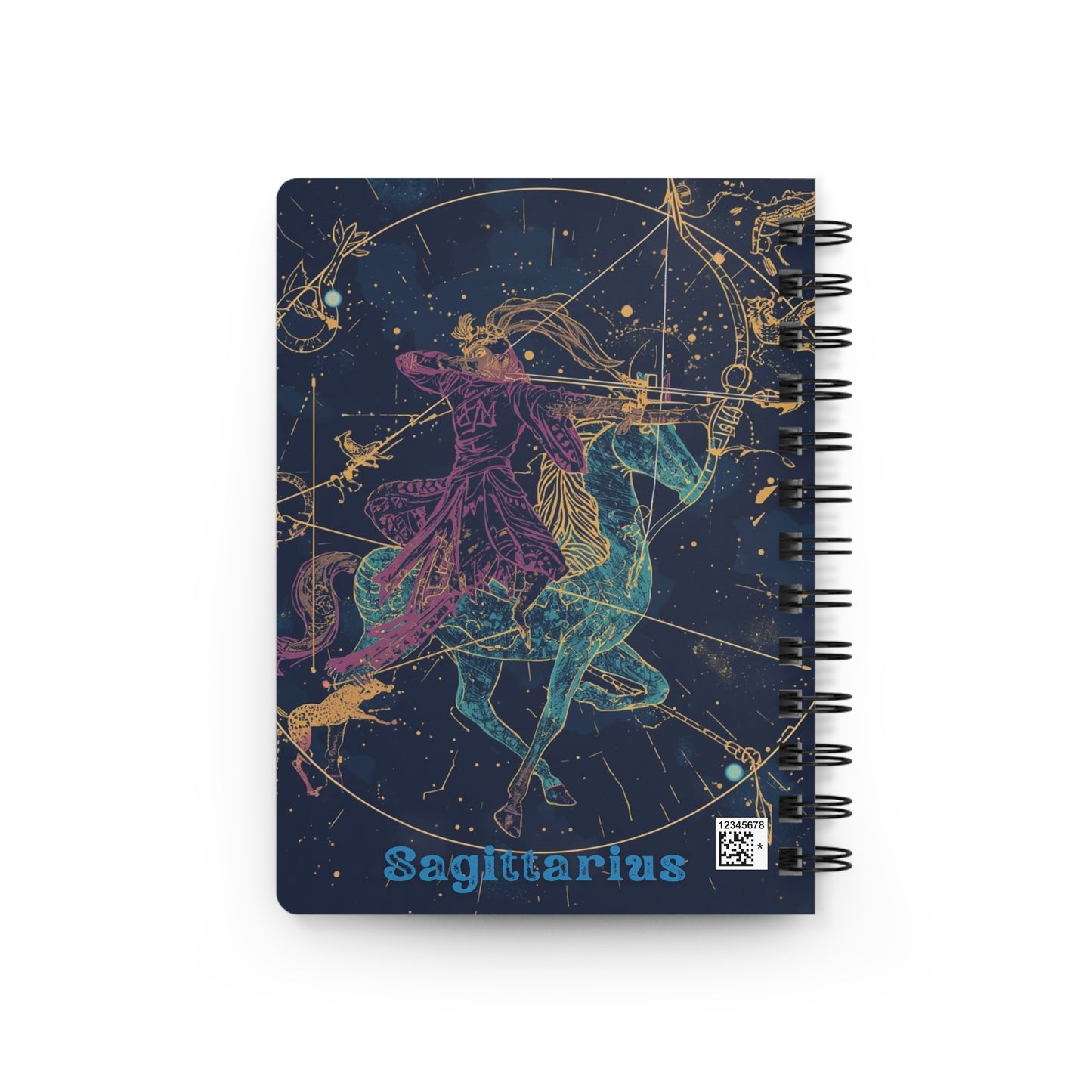 Sagittarius Spiral Bound Journal - Celestial Zodiac Notebook for Astrology Lovers