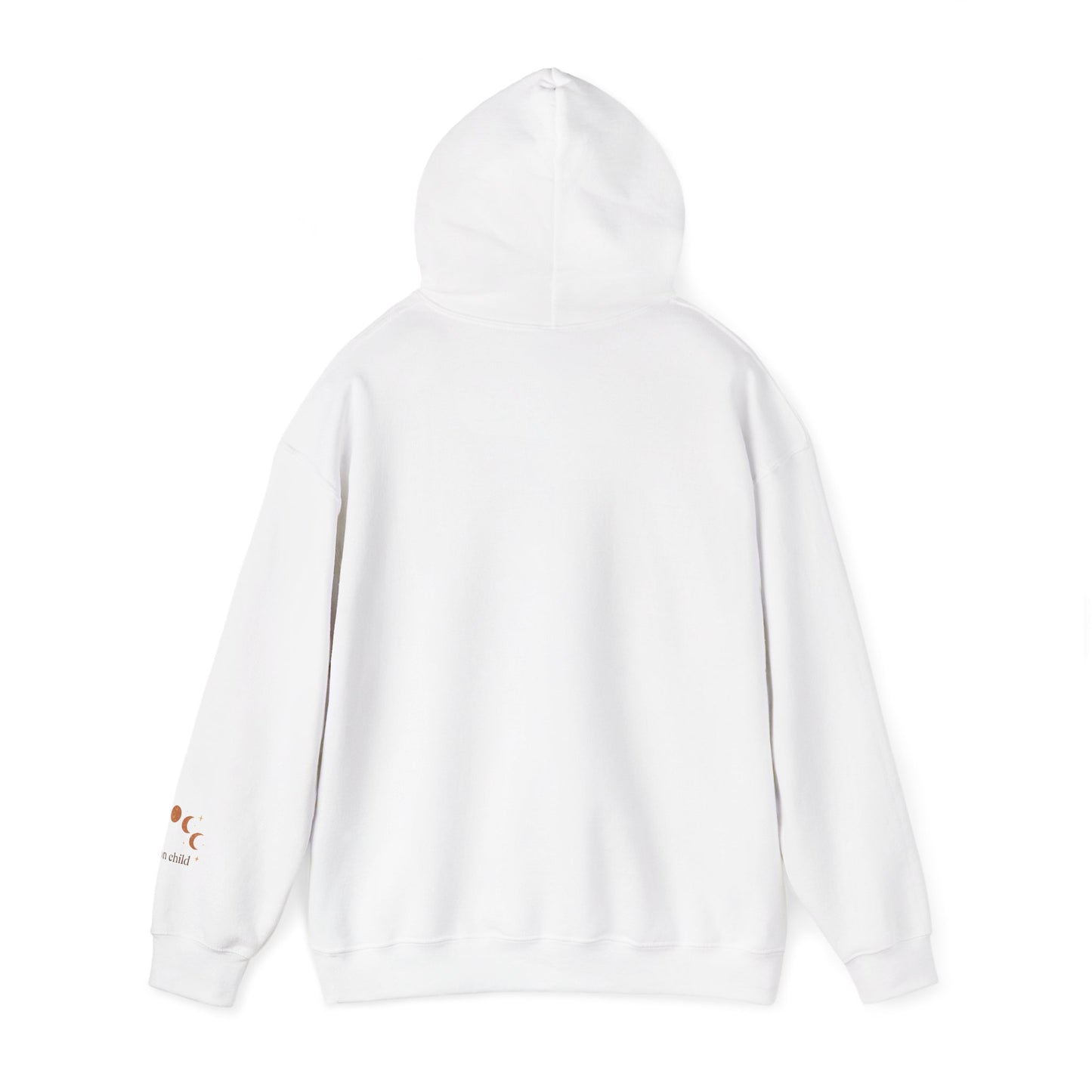 Moon Child Hoodie — Crescent Moon Phases Graphic Pullover