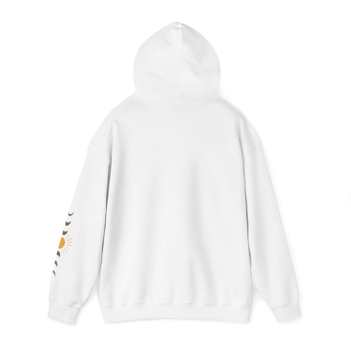 Moon Phase Sun Hoodie — Celestial Phases Graphic Pullover