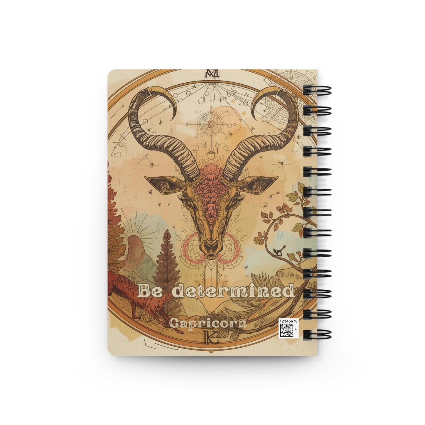 Capricorn Spiral Bound Journal – Be Determined