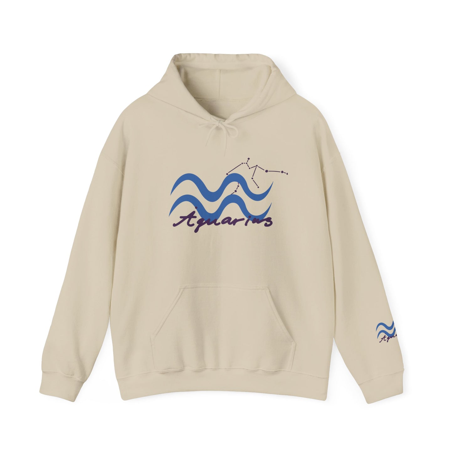 Aquarius Zodiac Hoodie — Water-Bearer Constellation Graphic Sweatshirt