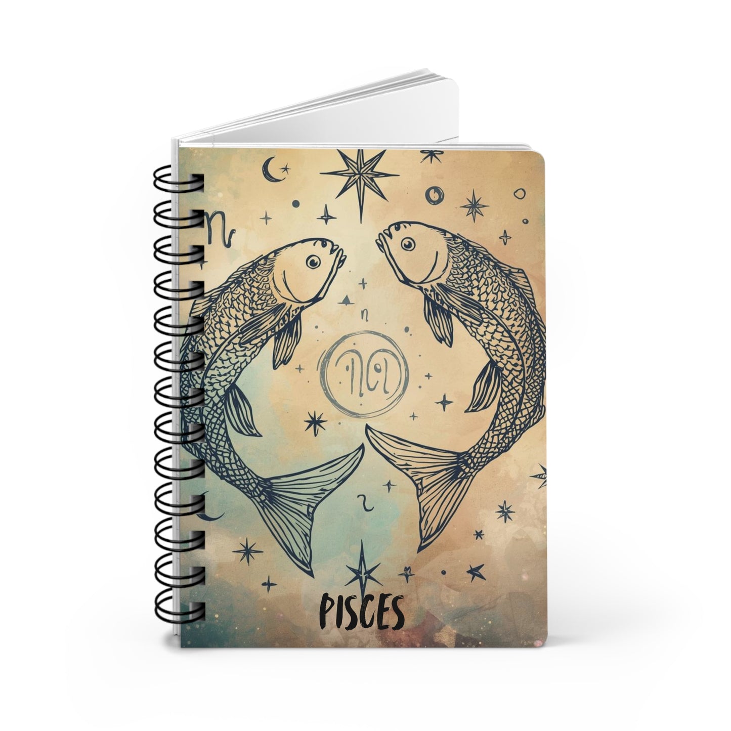 Pisces Spiral Bound Journal - Cosmic Zodiac Diary for Astrological Lovers
