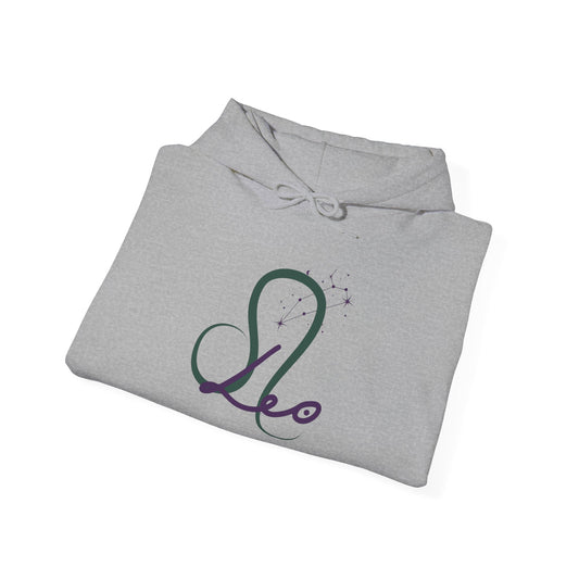Leo Zodiac Hoodie — Minimal Constellation Sign Sweatshirt