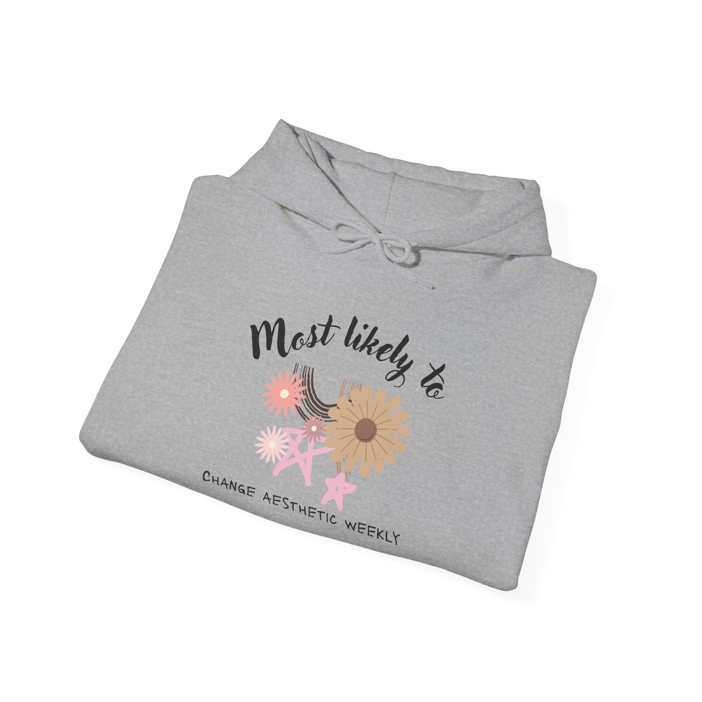Unisex Heavy Blend™ Hooded Sweatshirt, flower, aesthetic, whimsy, cute, fun, change mind