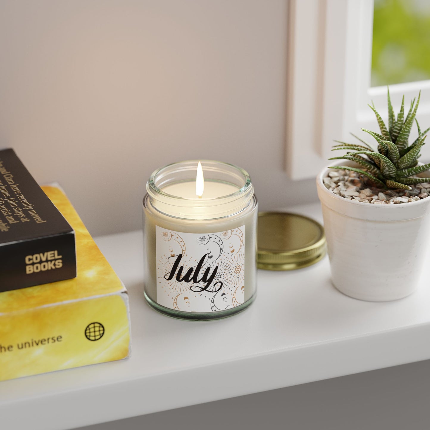 July Candle, July Birthday, Celestial Candle, Candle Gift, July, Scented Candles, Coconut Apricot Wax (4oz, 9oz)