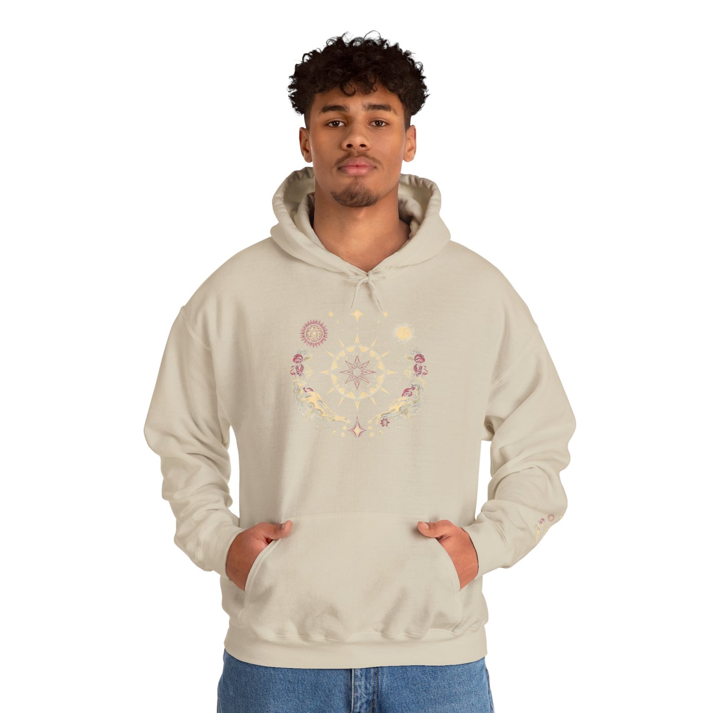 Hoodie — Sun & Moon Floral Mandala Hoodie