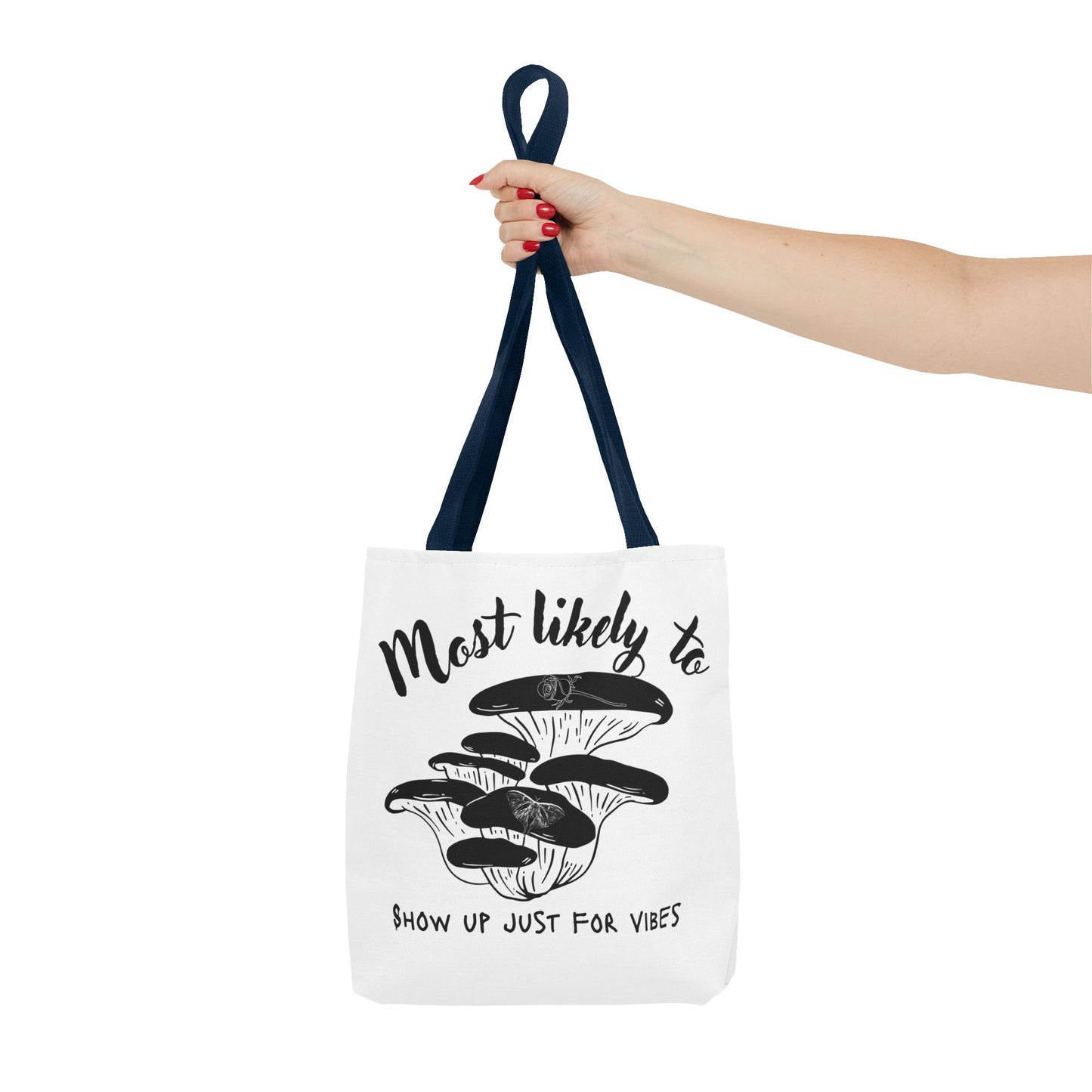 Mushroom Vibes Tote Bag, Fun Eco-Friendly Bag, Gift for Nature Lovers, Stylish Shopping Bag, Festival Accessory, Unique Design Tote