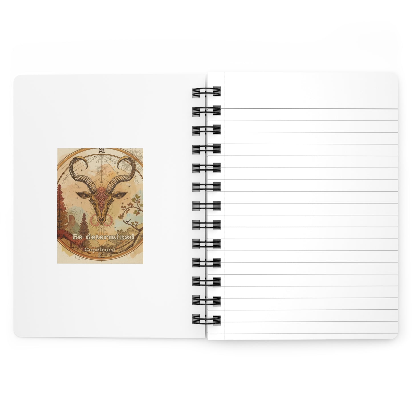 Capricorn Spiral Bound Journal – Be Determined