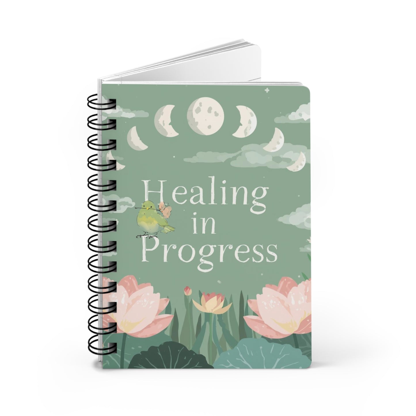 Personalize, Healing in Progress Spiral Bound Journal