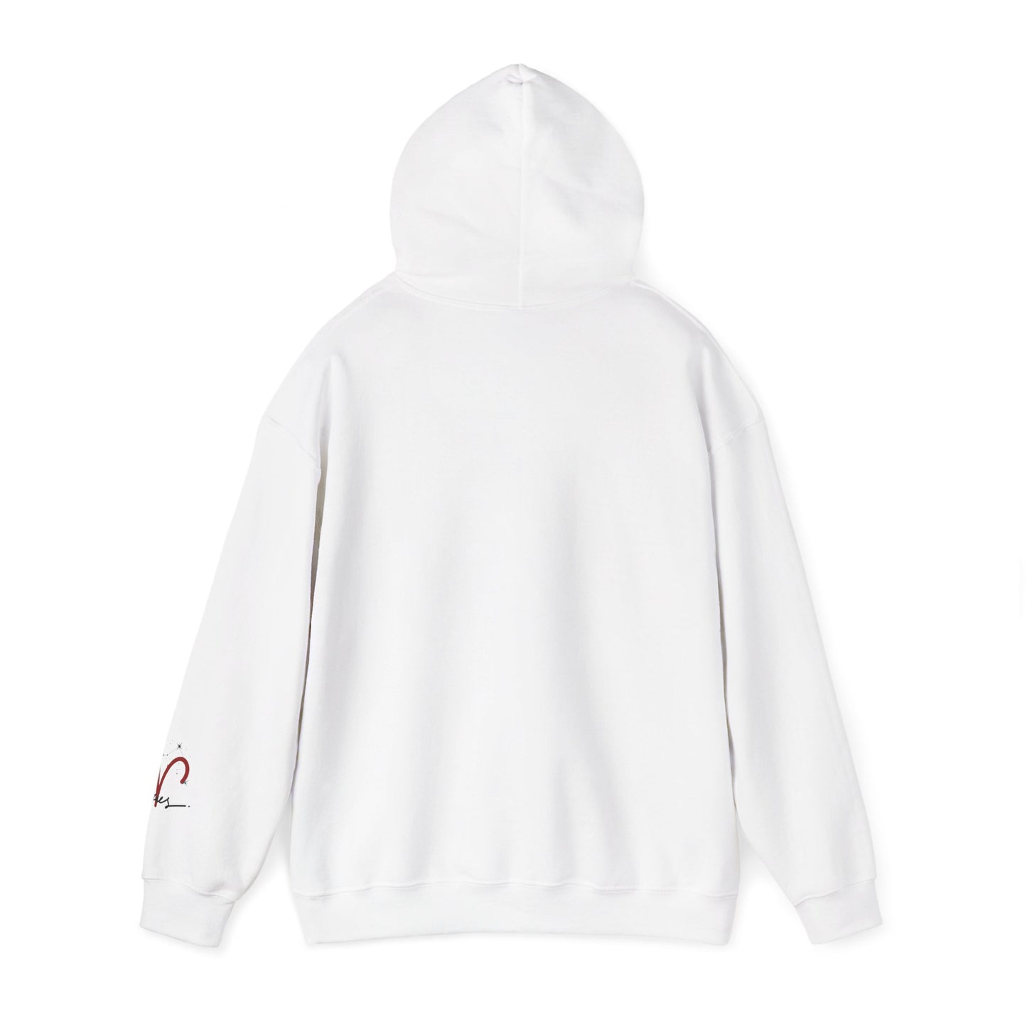Aries Zodiac Hoodie — Minimal Script Aries Symbol Hoodie
