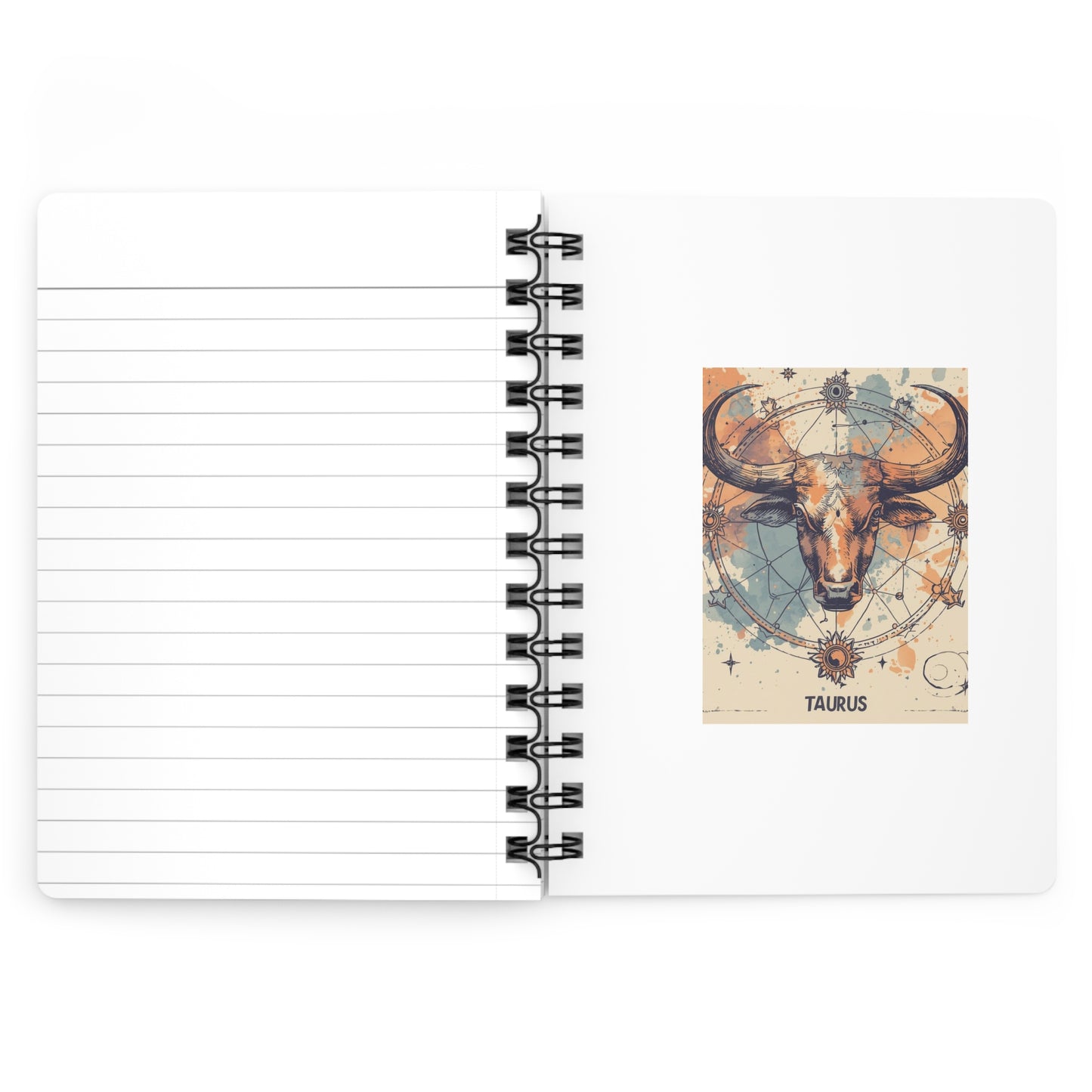 Taurus Spiral Bound Journal – Astrological Notebook for Bull Sign Lovers