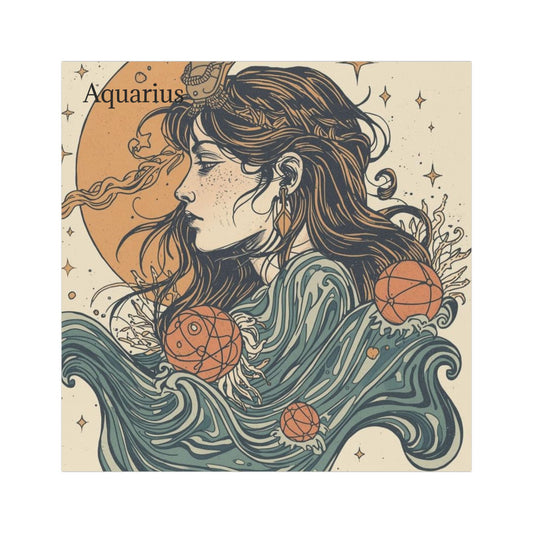 Aquarius Car Magnet - Cosmic Zodiac Decor