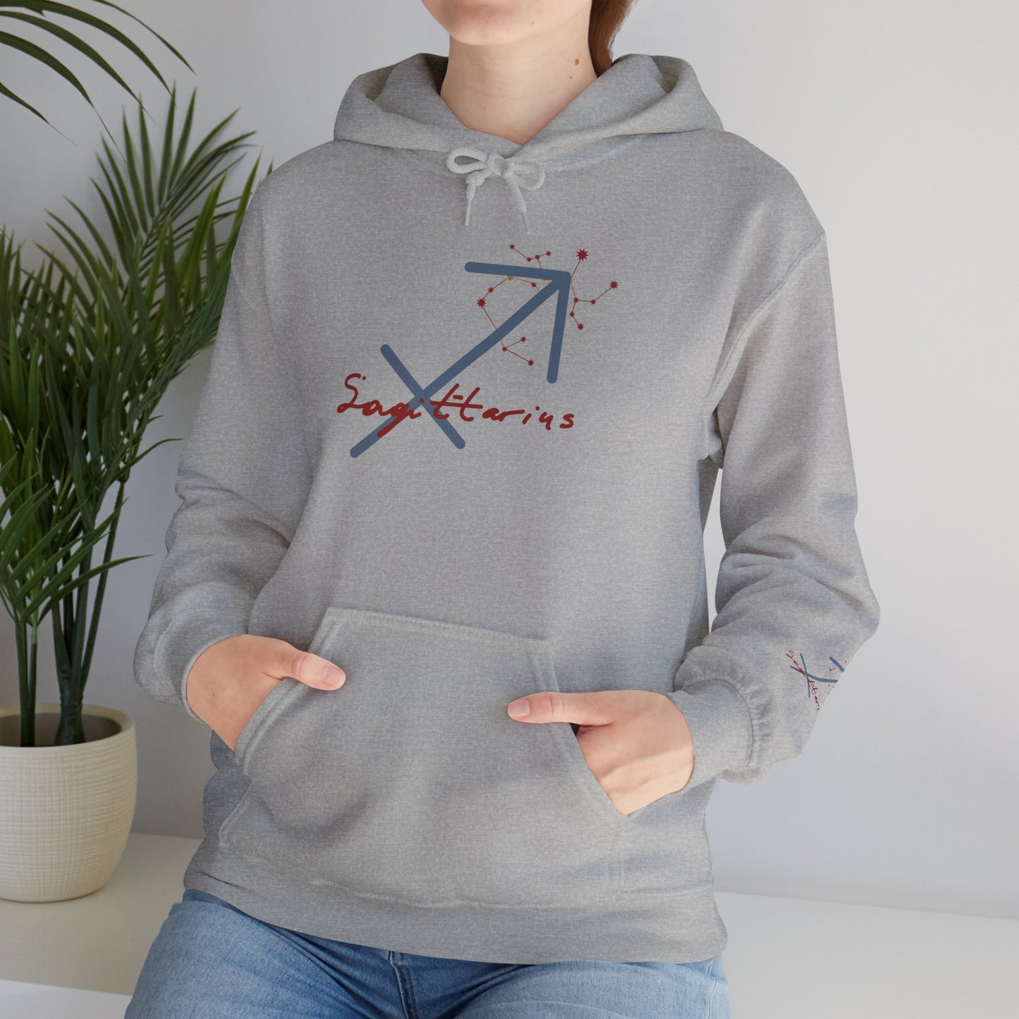 Sagittarius Zodiac Hoodie — Minimal Archer Constellation Graphic