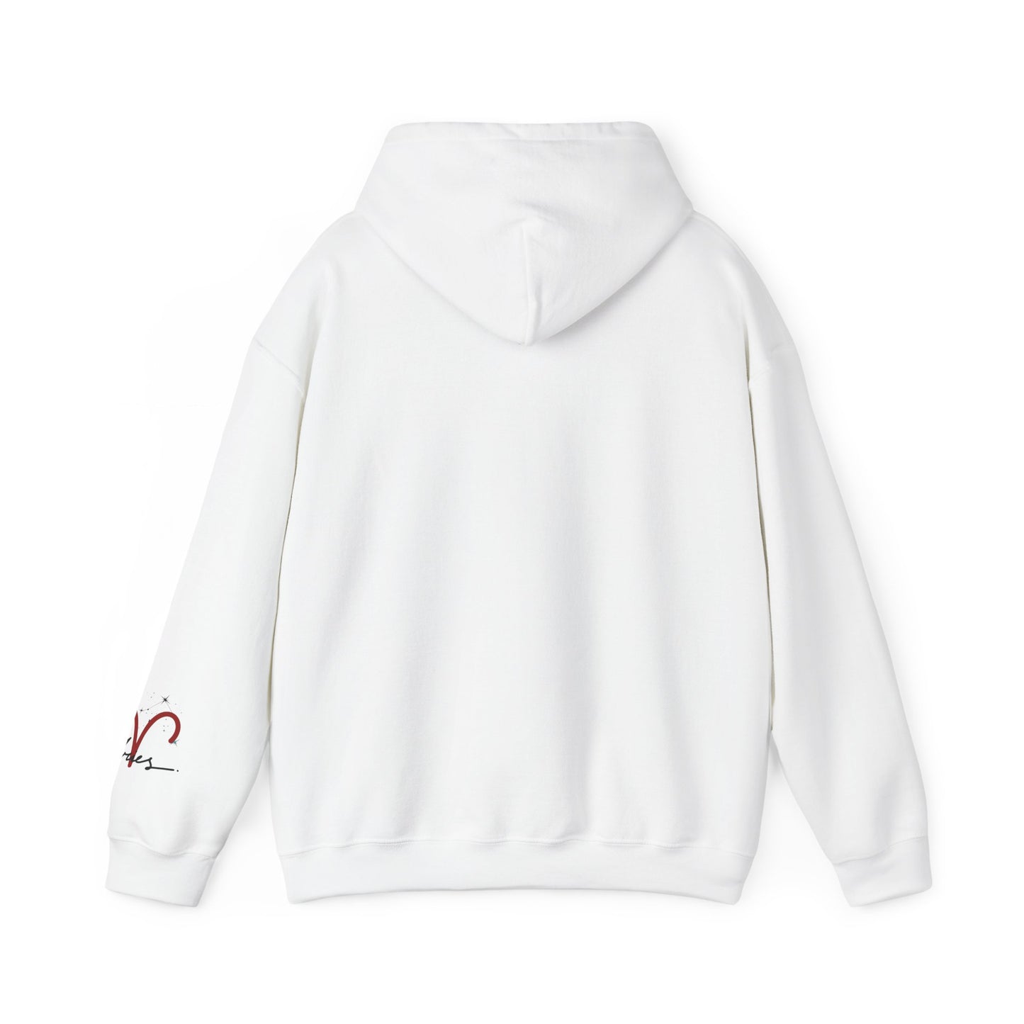 Aries Zodiac Hoodie — Minimal Script Aries Symbol Hoodie