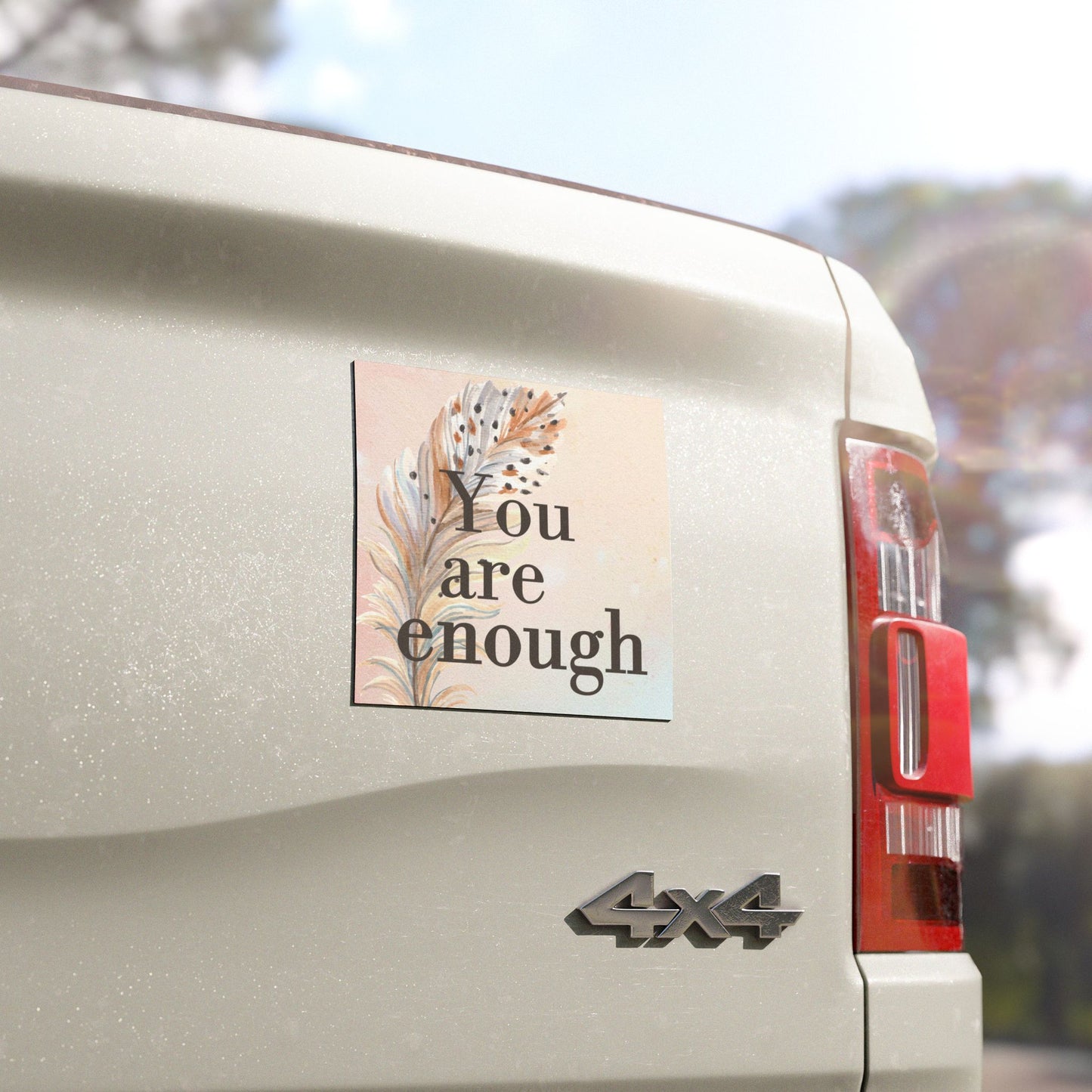 Inspirational Car Magnets - 'You Are Enough' Design - You Are Enough Magnet