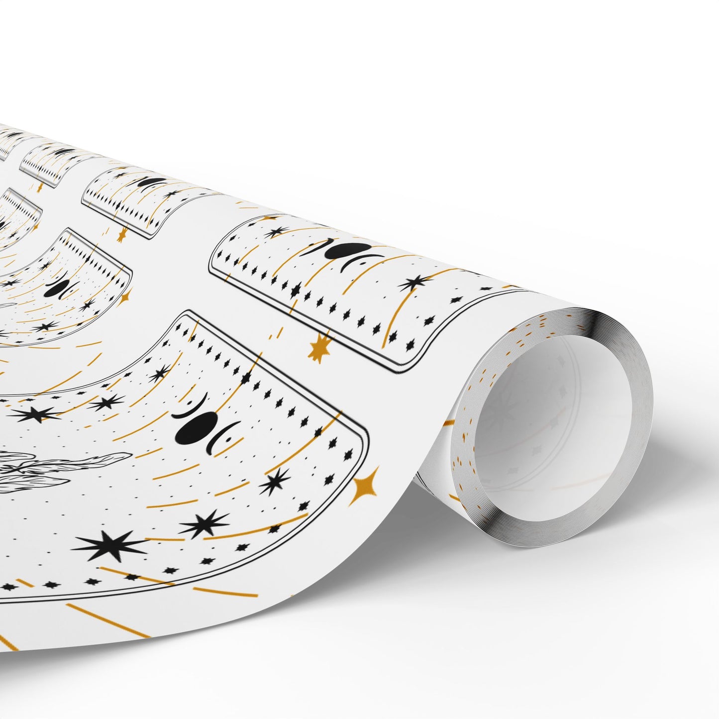 Celestial Themed Wrapping Paper, Gift Wrap for Holidays, Birthday, Baby Showers, Unique Gift Presentation, Starry Design