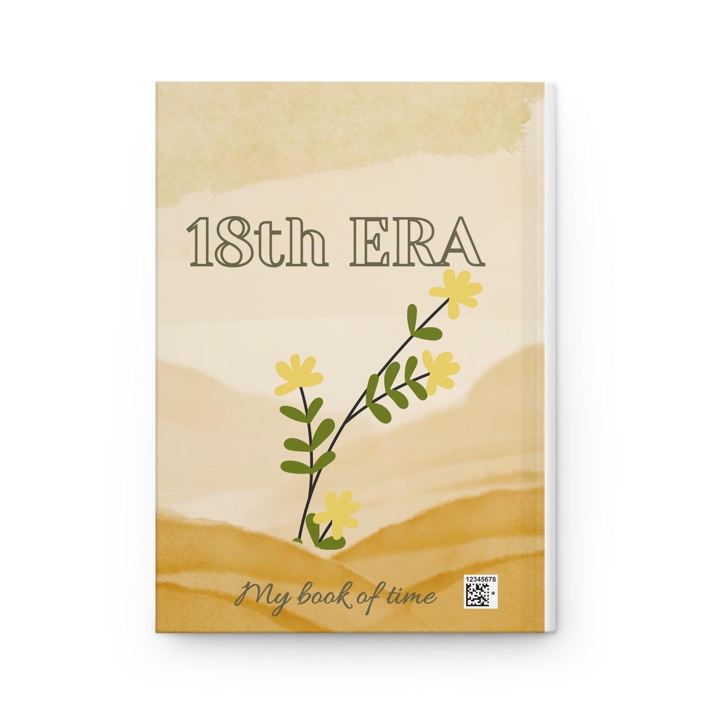 Personalize, 18th ERA Hardcover Journal with Floral Design, Eighteenth Era Journal