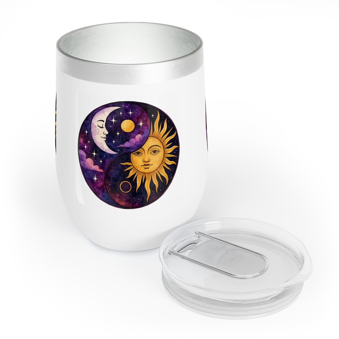 Sun & Moon Yin Yang Chill Wine Tumbler
